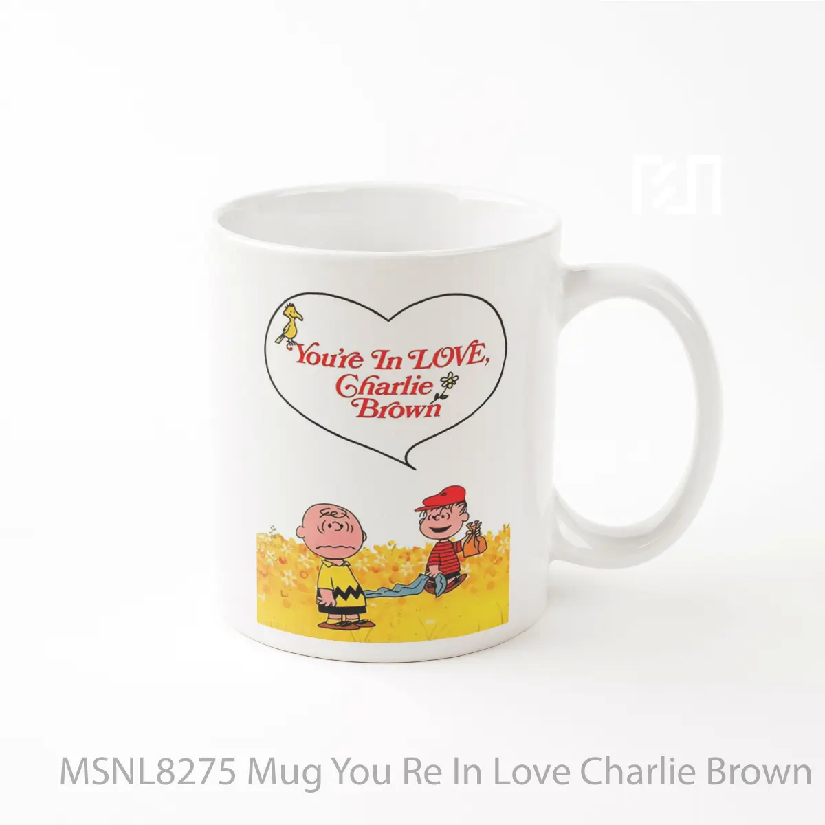 Mug You Re In Love Charlie Brown Gelas Keramik Tema Film MSNL8275
