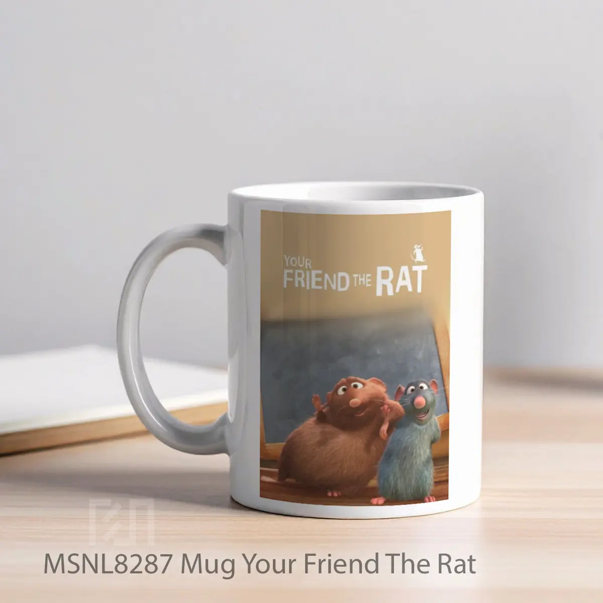 Mug Your Friend The Rat Gelas Keramik Tema Film MSNL8287 - Tampak Kiri
