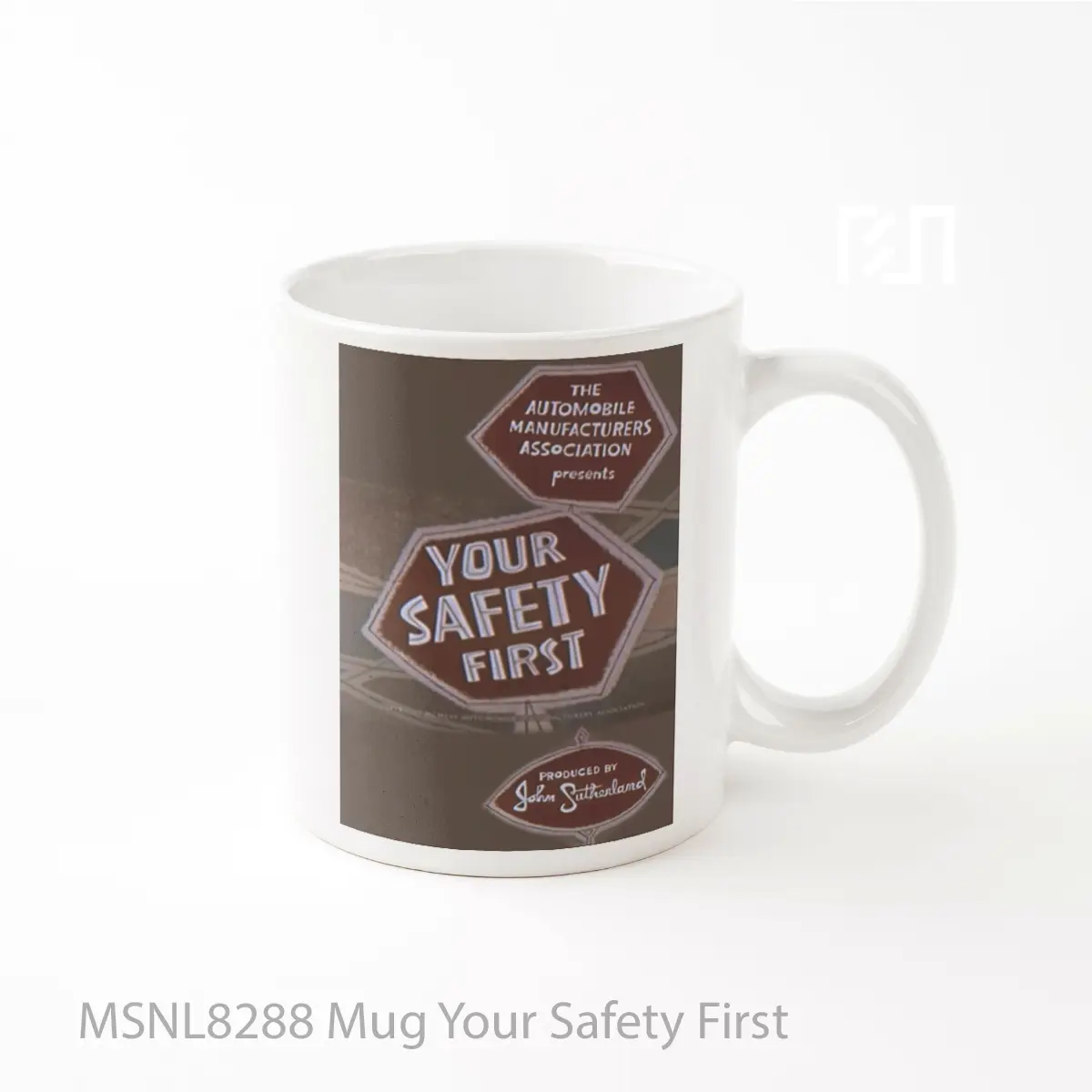 Mug Your Safety First Gelas Keramik Tema Film MSNL8288