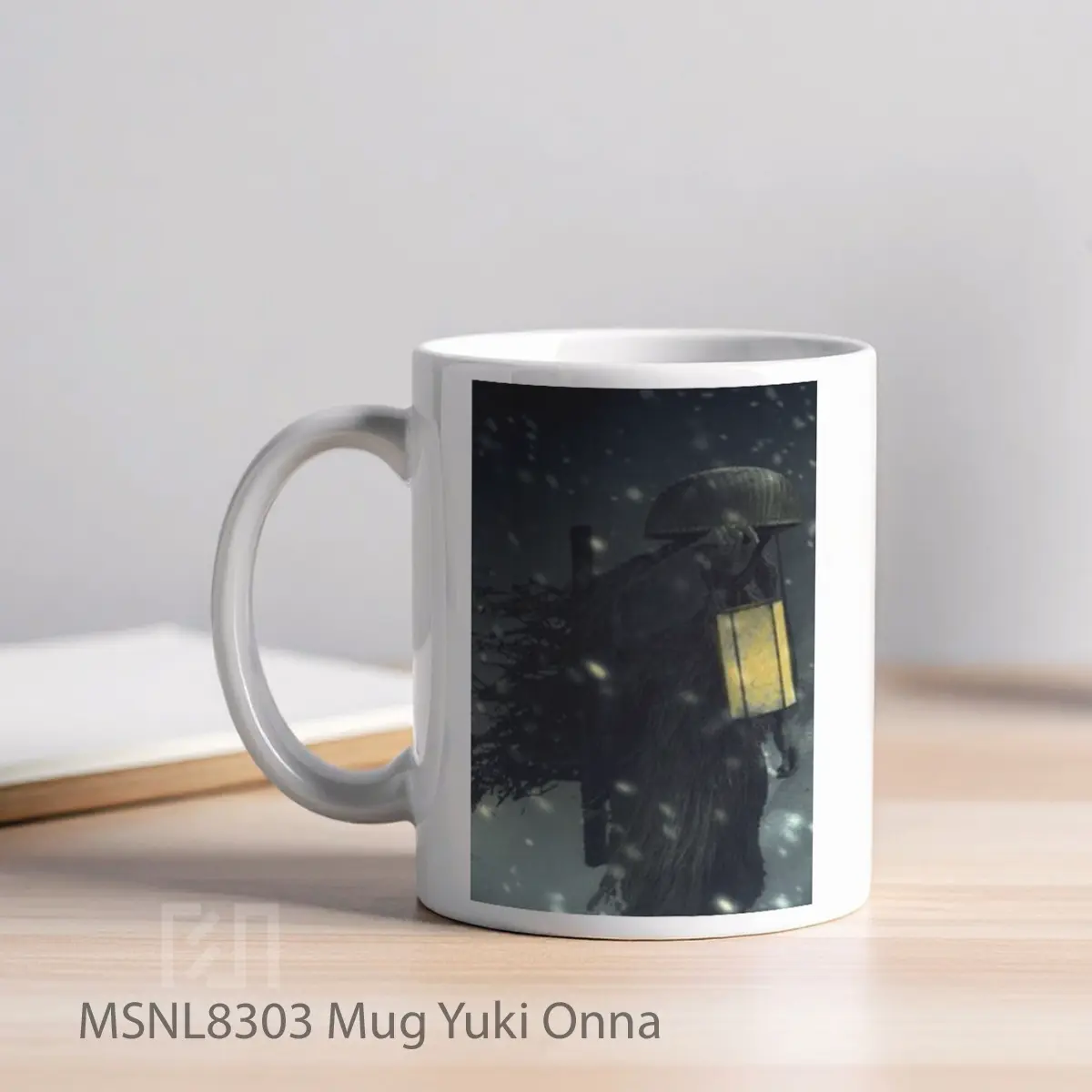 Mug Yuki Onna Gelas Keramik Tema Film MSNL8303 - Tampak Kiri