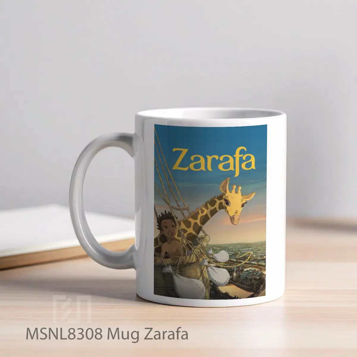 Mug Zarafa Gelas Keramik Tema Film MSNL8308 - Tampak Kiri