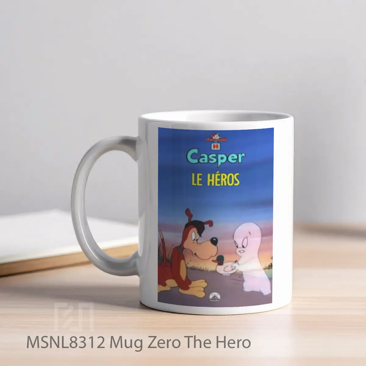 Mug Zero The Hero Gelas Keramik Tema Film MSNL8312 - Tampak Kiri