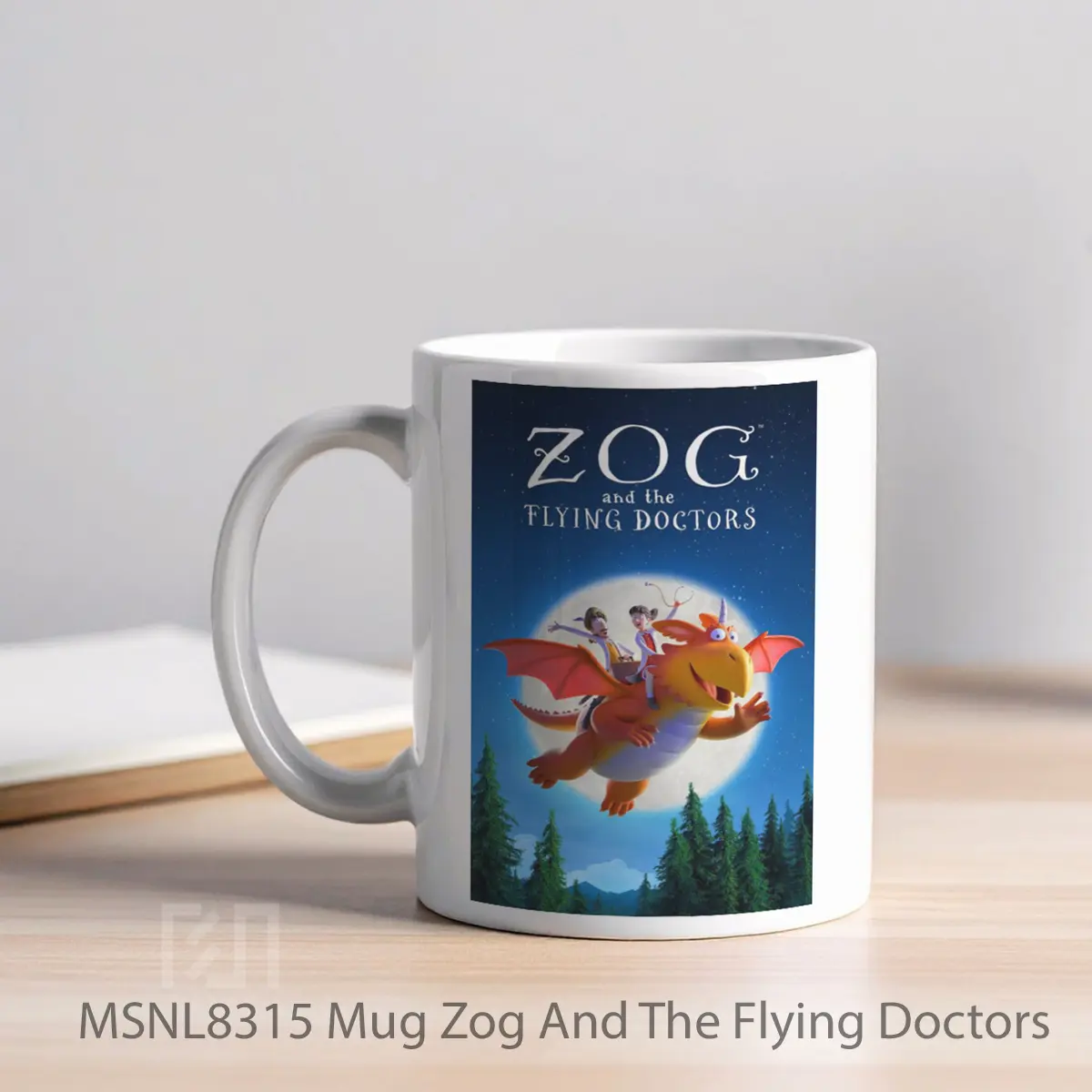 Mug Zog And The Flying Doctors Gelas Keramik Tema Film MSNL8315 - Tampak Kiri