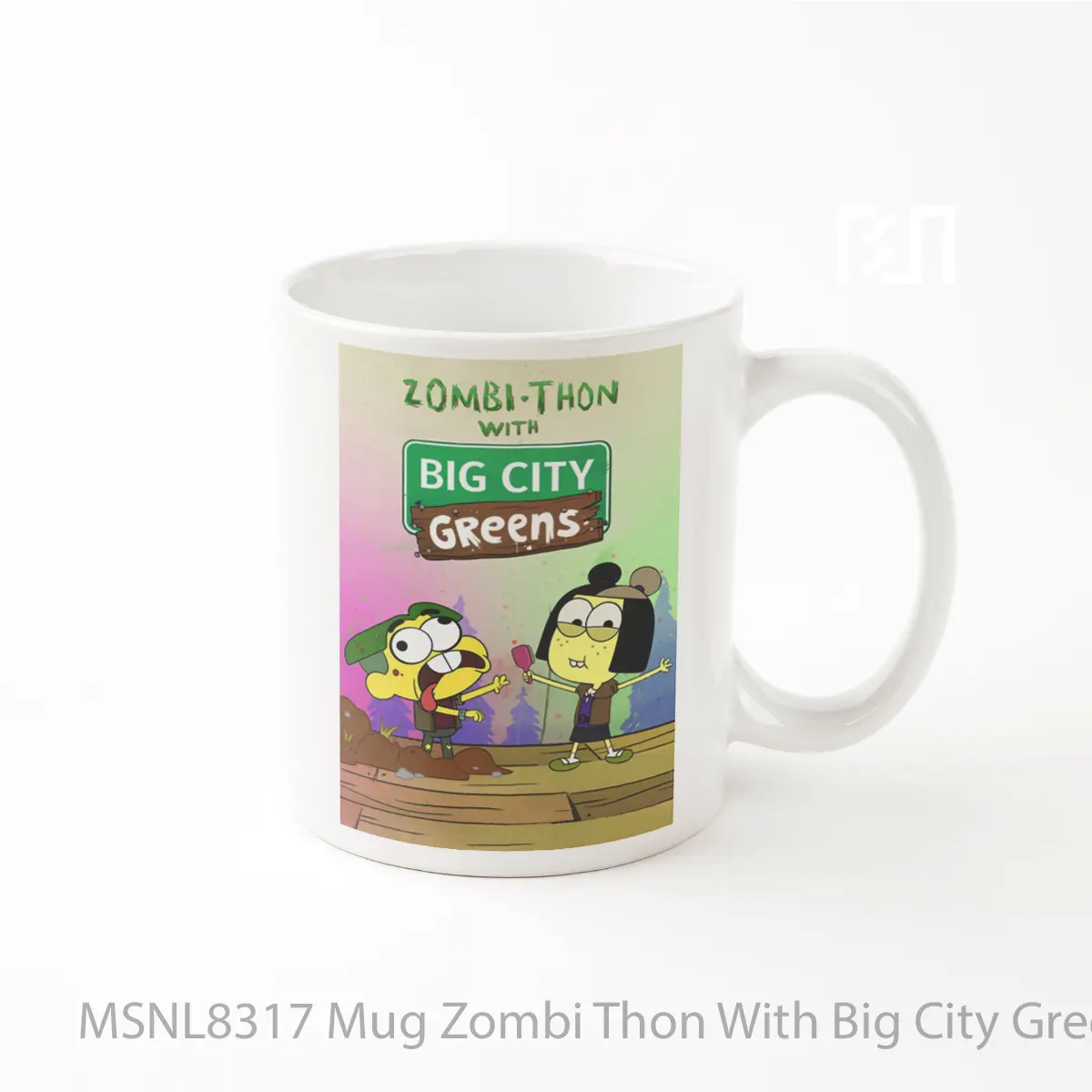 Mug Zombi Thon With Big City Greens Gelas Keramik Tema Film MSNL8317