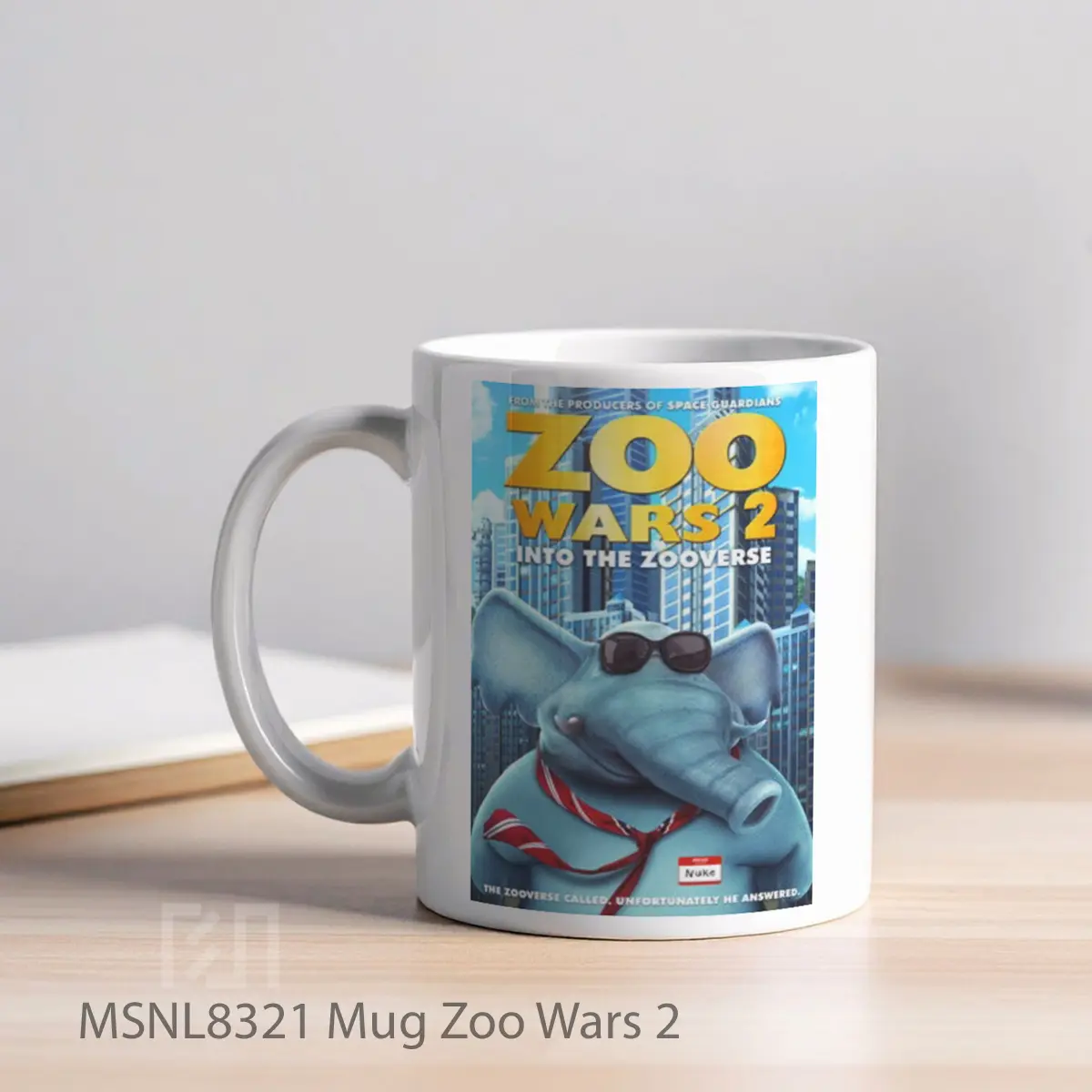 Mug Zoo Wars 2 Gelas Keramik Tema Film MSNL8321 - Tampak Kiri
