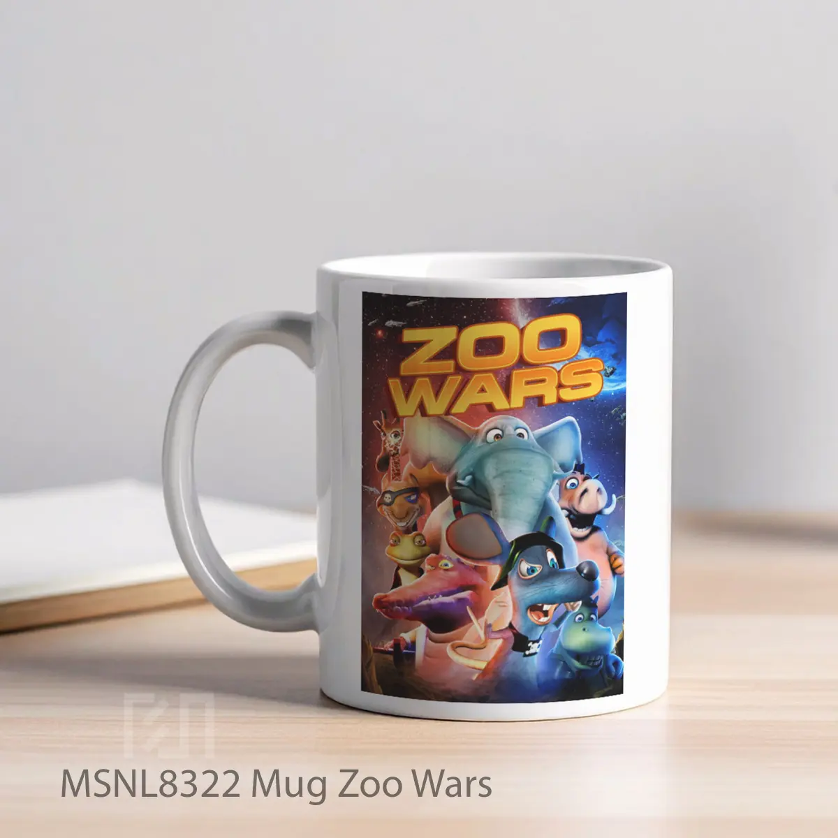 Mug Zoo Wars Gelas Keramik Tema Film MSNL8322 - Tampak Kiri