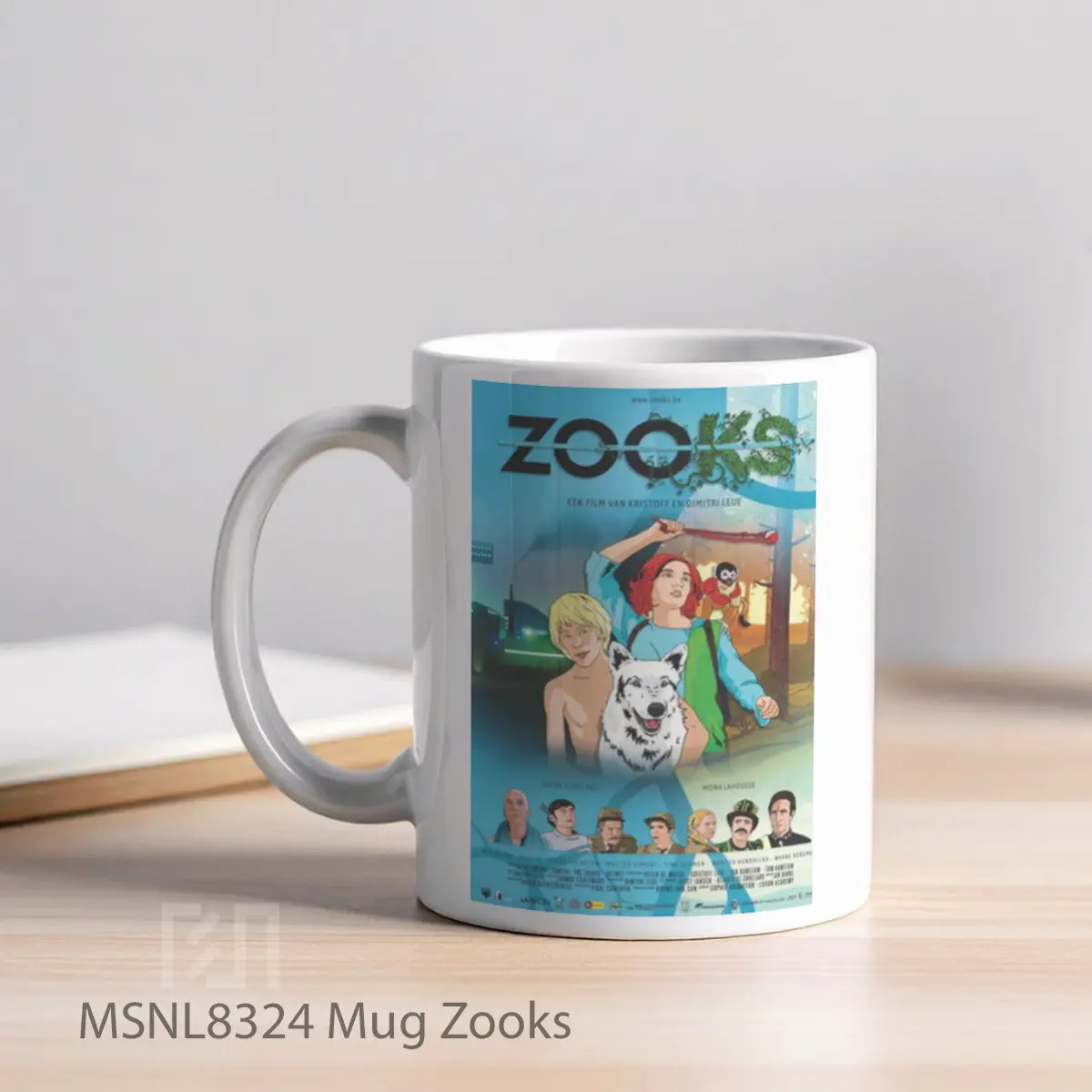 Mug Zooks Gelas Keramik Tema Film MSNL8324 - Tampak Kiri