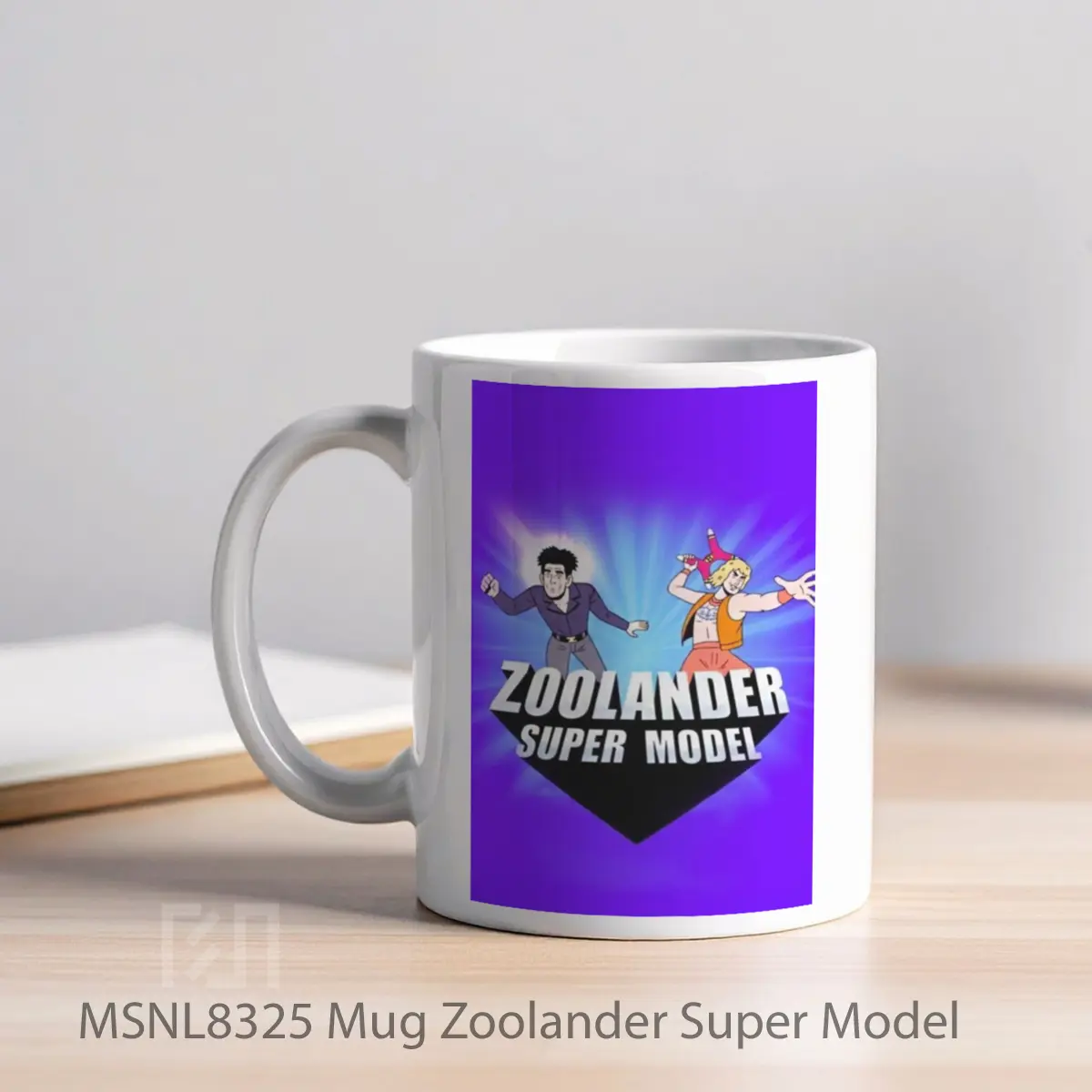 Mug Zoolander Super Model Gelas Keramik Tema Film MSNL8325 - Tampak Kiri