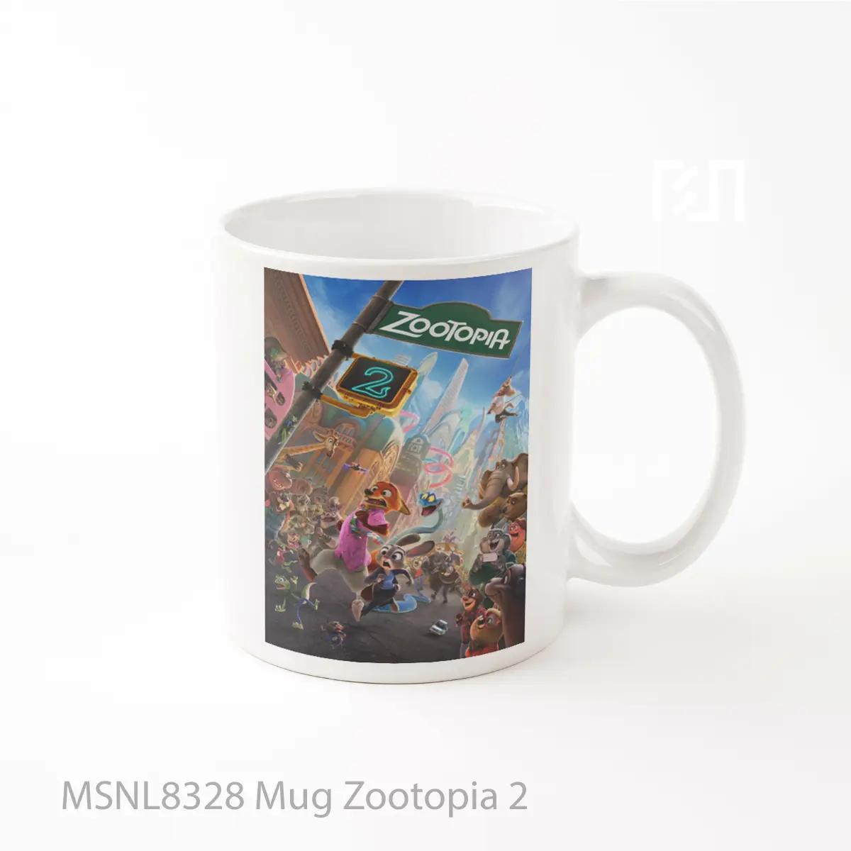 Mug Zootopia 2 Gelas Keramik Tema Film MSNL8328