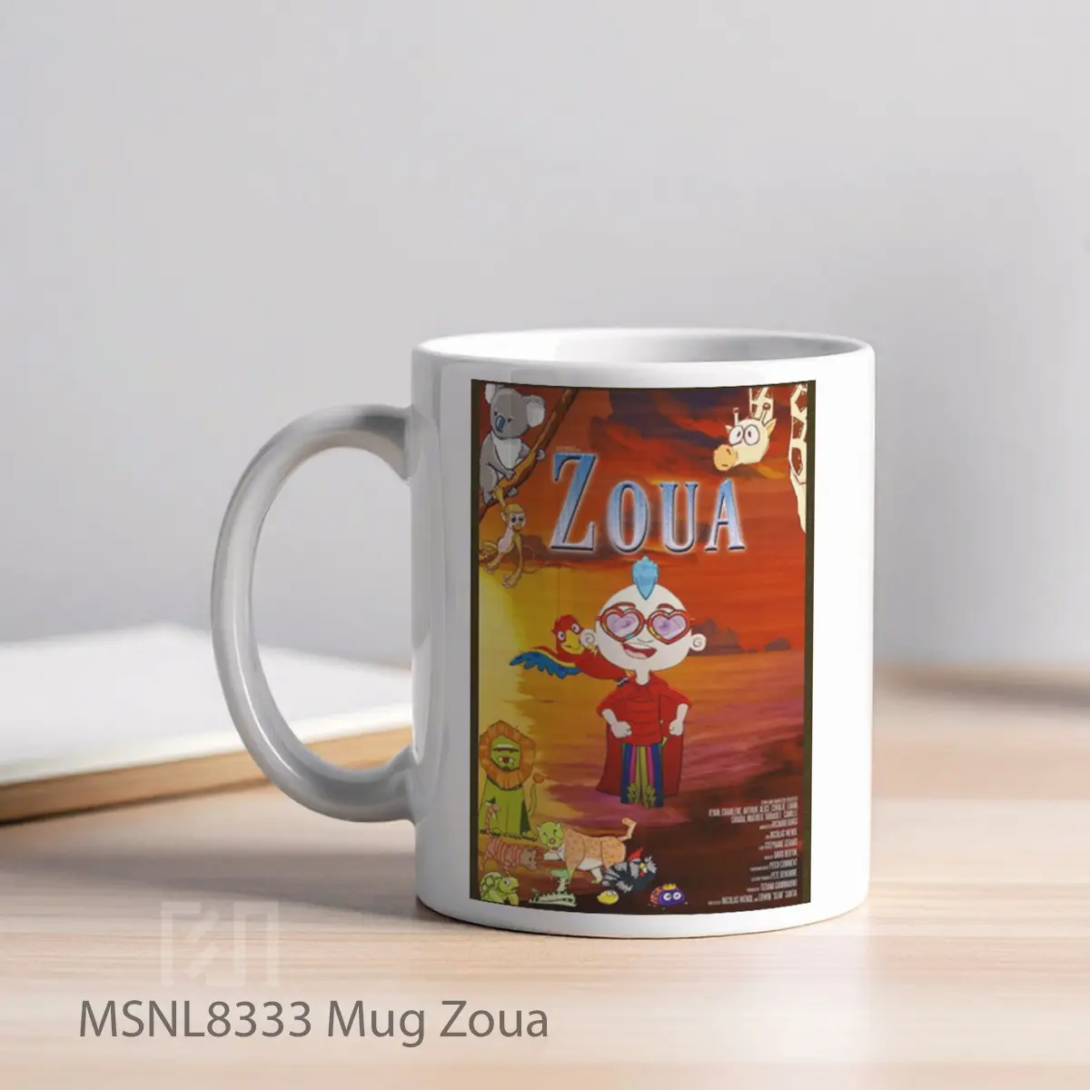 Mug Zoua Gelas Keramik Tema Film MSNL8333 - Tampak Kiri