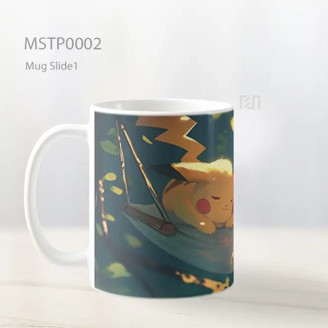 Dua Pikachu Tidur Di Hammock Mug MSTP0002 - All-side / Desain