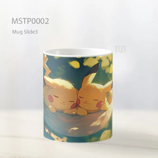 Dua Pikachu Tidur Di Hammock Mug MSTP0002 - All-side / Desain