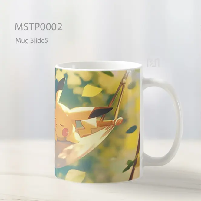 Dua Pikachu Tidur Di Hammock Mug MSTP0002 - All-side / Desain