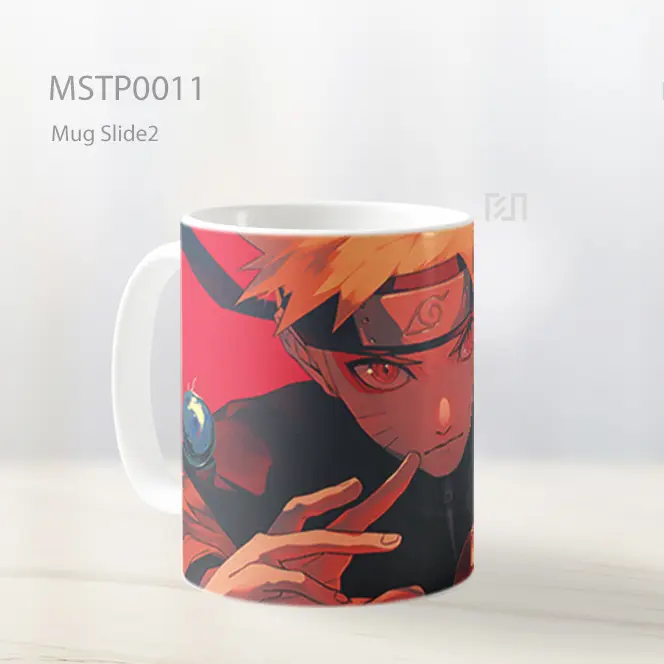 Aesthetic Naruto Uzumaki Merah Mug MSTP0011 - All-side / Desain