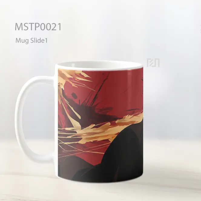 Aizen Sosuke Latar Merah Mug MSTP0021 - All-side / Desain