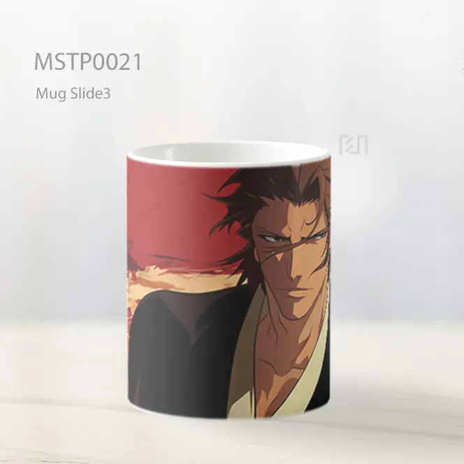 Aizen Sosuke Latar Merah Mug MSTP0021 - All-side / Desain