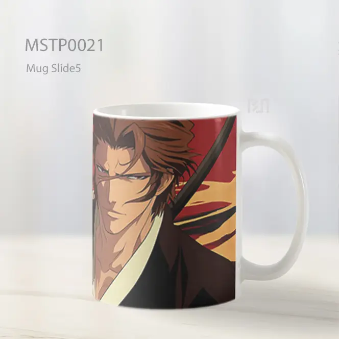Aizen Sosuke Latar Merah Mug MSTP0021 - All-side / Desain