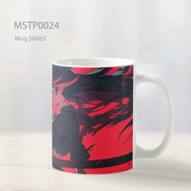 Akame Ga Kill Anime Merah Mug MSTP0024 - All-side / Desain
