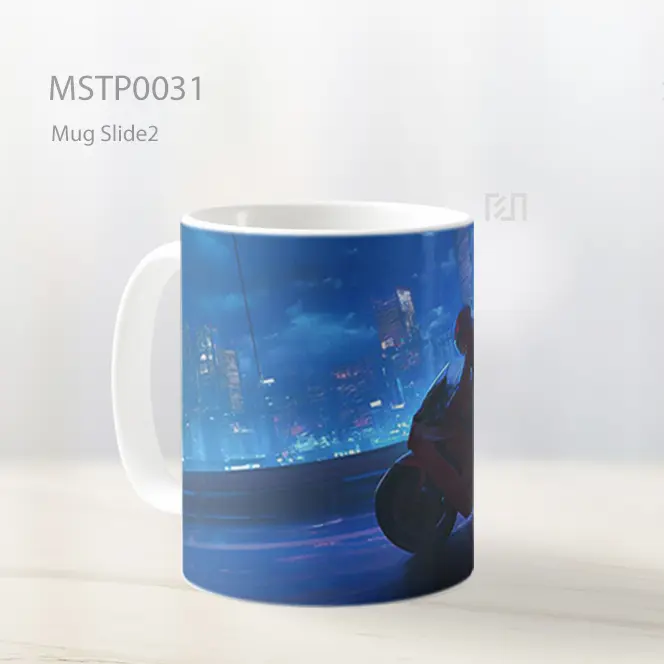 Akira Kaneda Malam Kota Motor Mug MSTP0031 - All-side / Desain