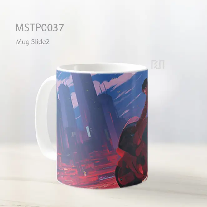 Akira Motor Kota Malam Mug MSTP0037 - All-side / Desain