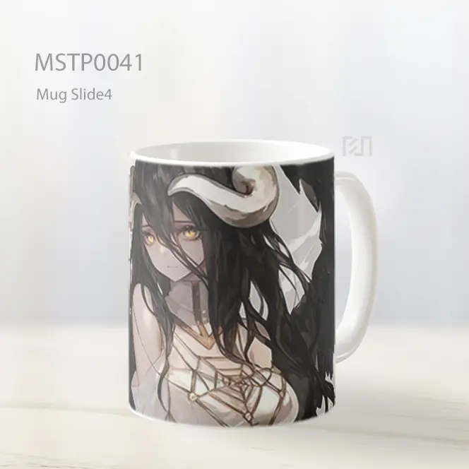 Albedo Overlord Sayap Hitam Mug MSTP0041