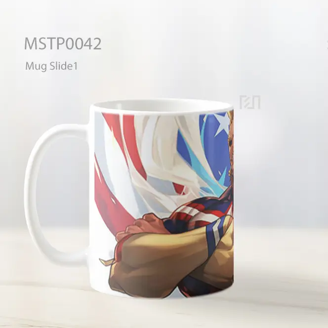All Might My Hero Academia Bendera Usa Mug MSTP0042 - All-side / Desain