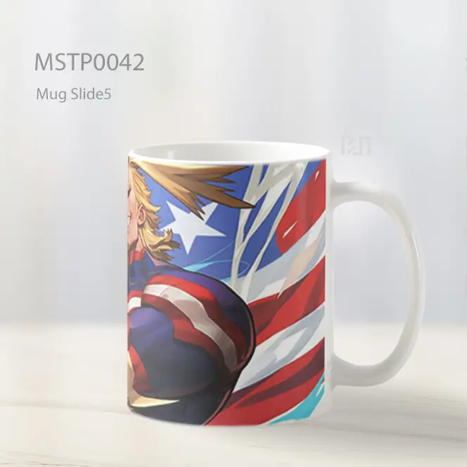 All Might My Hero Academia Bendera Usa Mug MSTP0042 - All-side / Desain