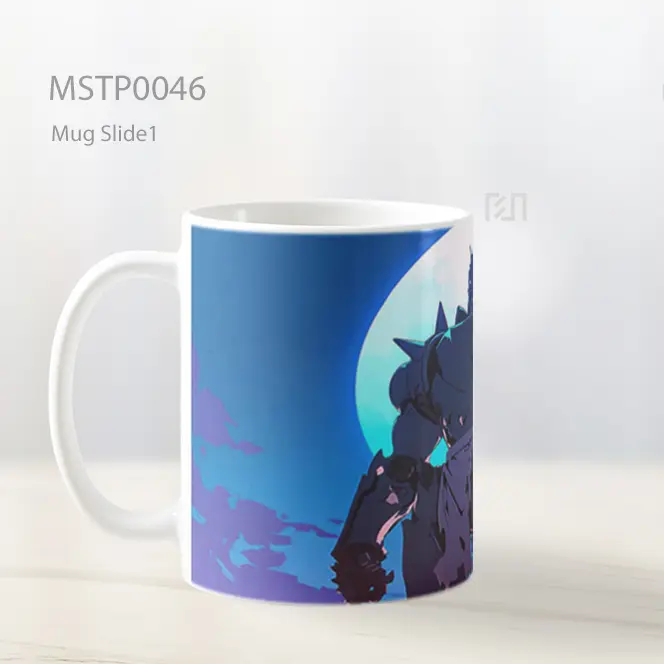 Alphonse Elric Baju Zirah Cahaya Bulan Anime Mug MSTP0046 - All-side / Desain