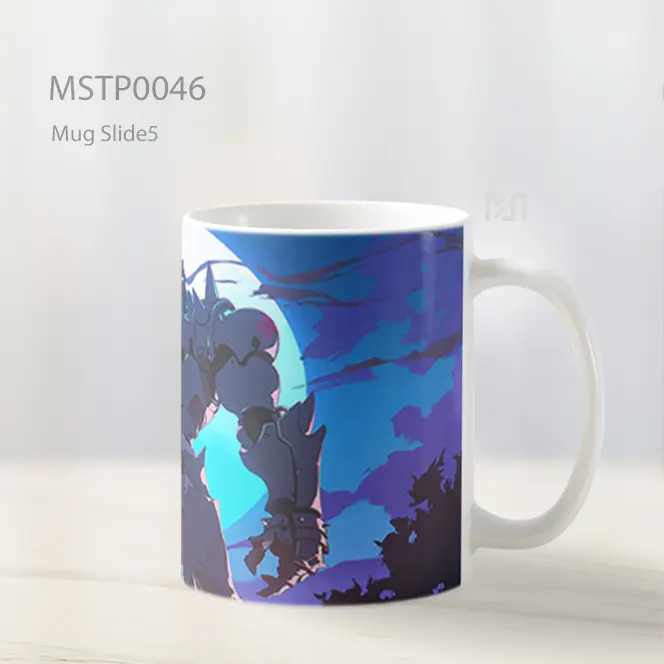 Alphonse Elric Baju Zirah Cahaya Bulan Anime Mug MSTP0046 - All-side / Desain
