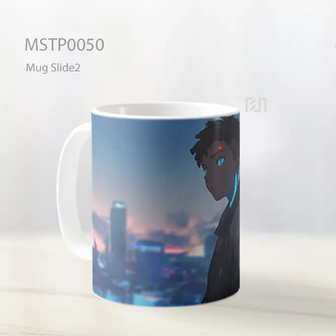 Anak Anime Cyberpunk Kota Mug MSTP0050 - All-side / Desain