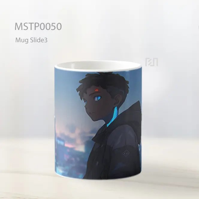 Anak Anime Cyberpunk Kota Mug MSTP0050 - All-side / Desain