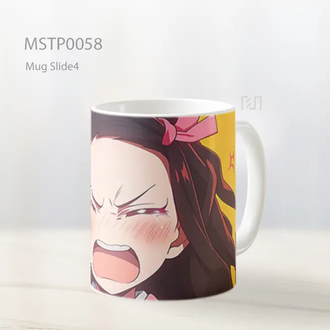 Angry Nezuko Yellow Mug MSTP0058