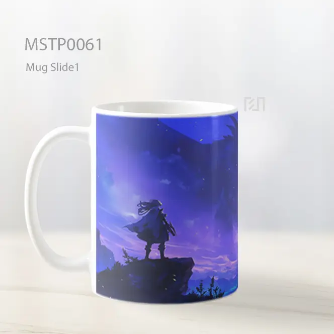 Anime Anak Laki Laki Naga Ungu Mug MSTP0061 - All-side / Desain