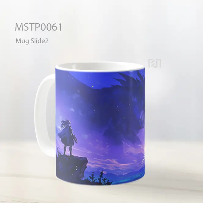 Anime Anak Laki Laki Naga Ungu Mug MSTP0061 - All-side / Desain
