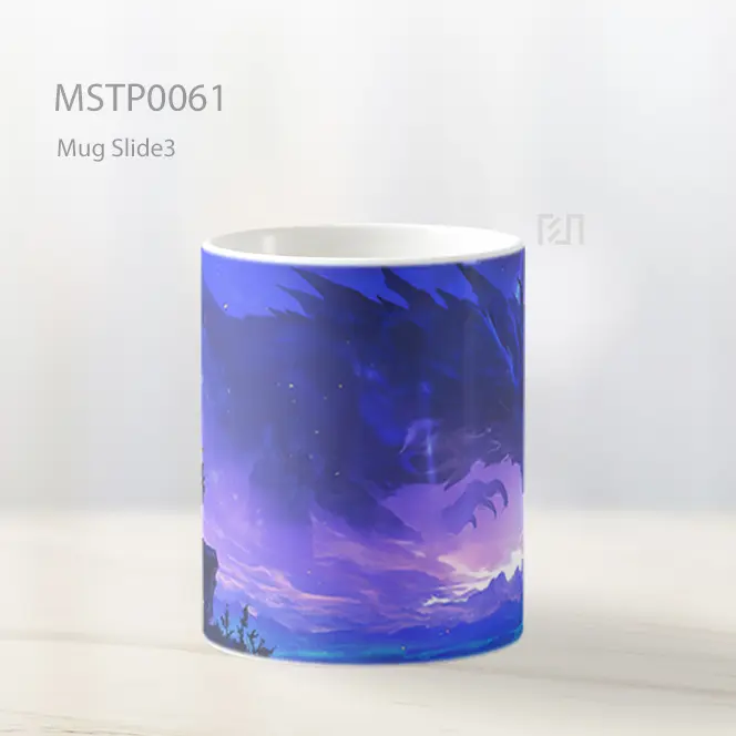 Anime Anak Laki Laki Naga Ungu Mug MSTP0061 - All-side / Desain