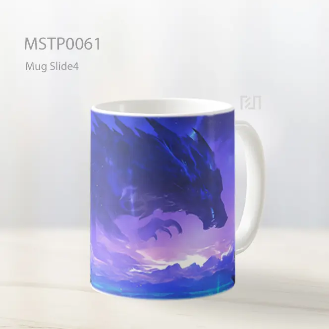 Anime Anak Laki Laki Naga Ungu Mug MSTP0061