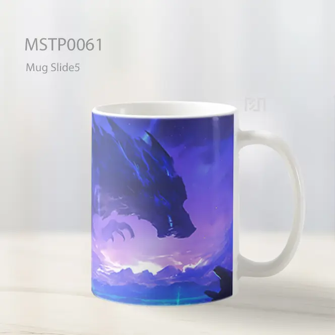 Anime Anak Laki Laki Naga Ungu Mug MSTP0061 - All-side / Desain