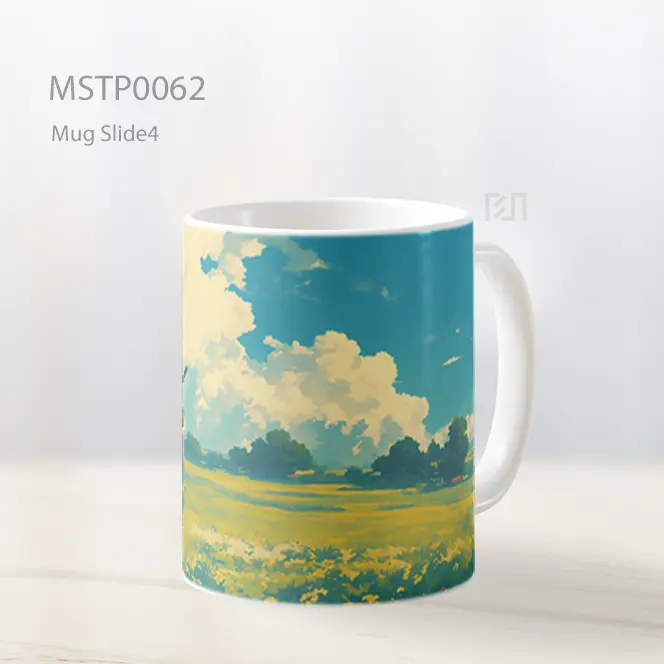 Anime Anak Laki Laki Samurai Di Lapangan Mug MSTP0062