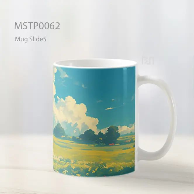Anime Anak Laki Laki Samurai Di Lapangan Mug MSTP0062 - All-side / Desain