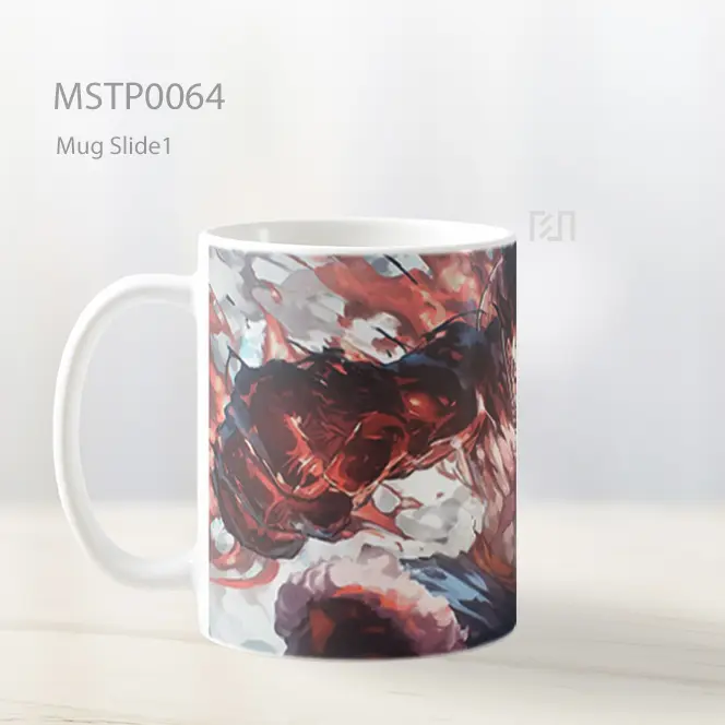 Anime Battle Scene Mug MSTP0064 - All-side / Desain