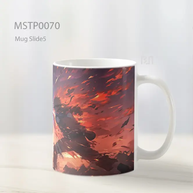 Anime Character With Sword Mug MSTP0070 - All-side / Desain