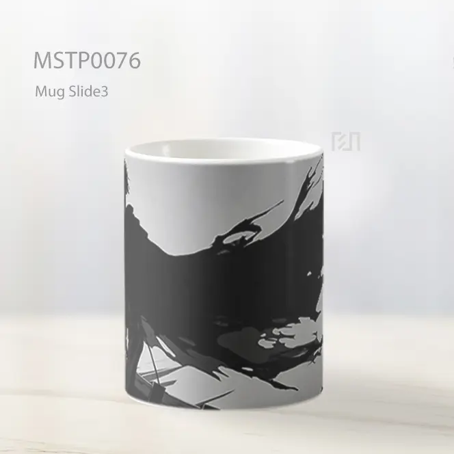 Anime Dark Warrior Silhouette Scene Mug MSTP0076 - All-side / Desain