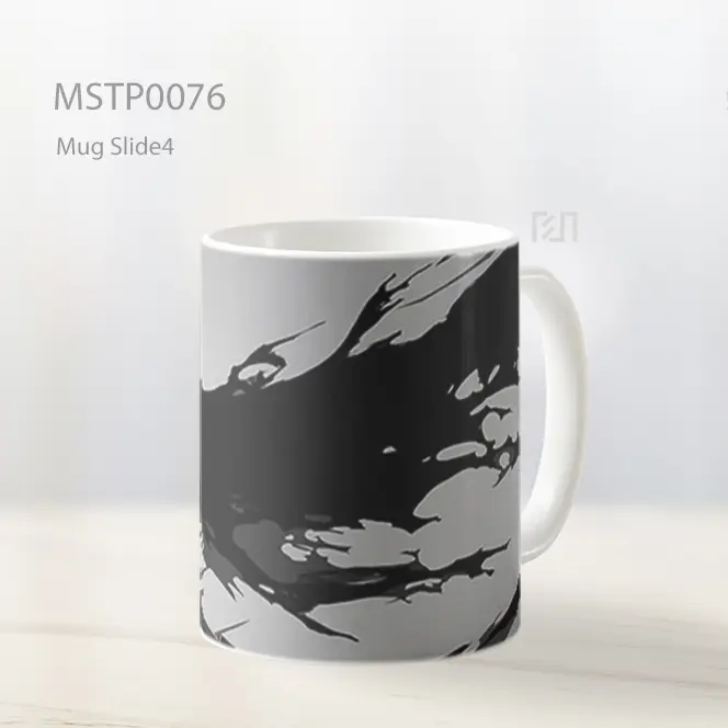 Anime Dark Warrior Silhouette Scene Mug MSTP0076