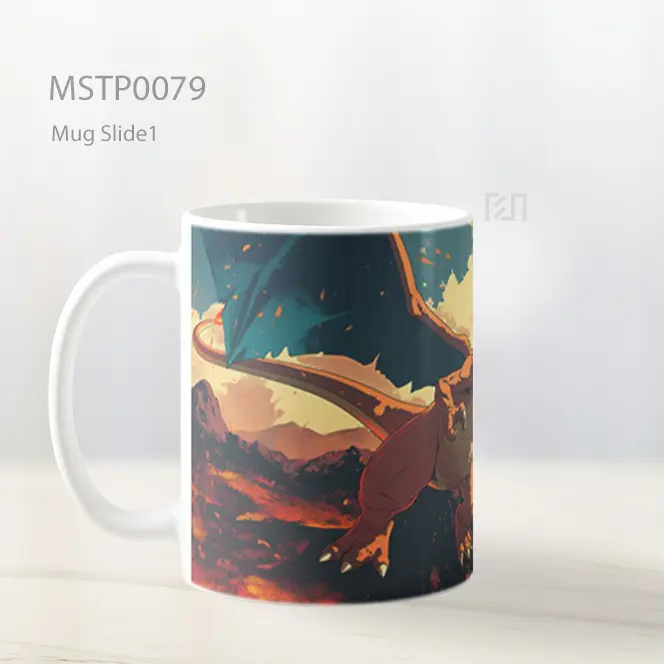 Anime Dragon Scene Mug MSTP0079 - All-side / Desain