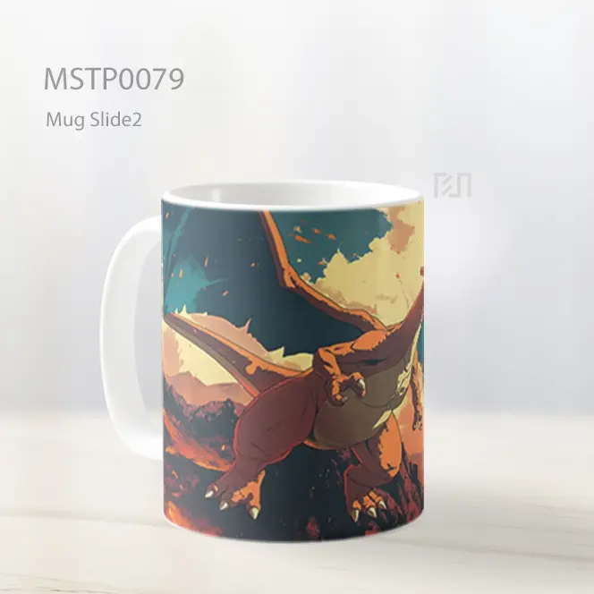 Anime Dragon Scene Mug MSTP0079 - All-side / Desain