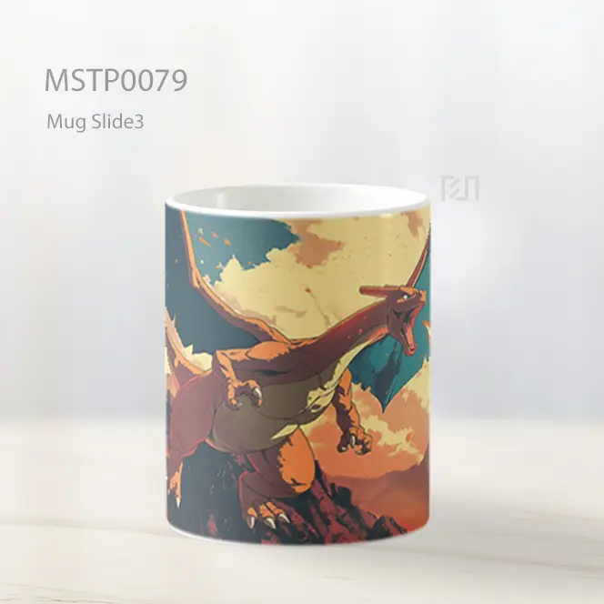 Anime Dragon Scene Mug MSTP0079 - All-side / Desain