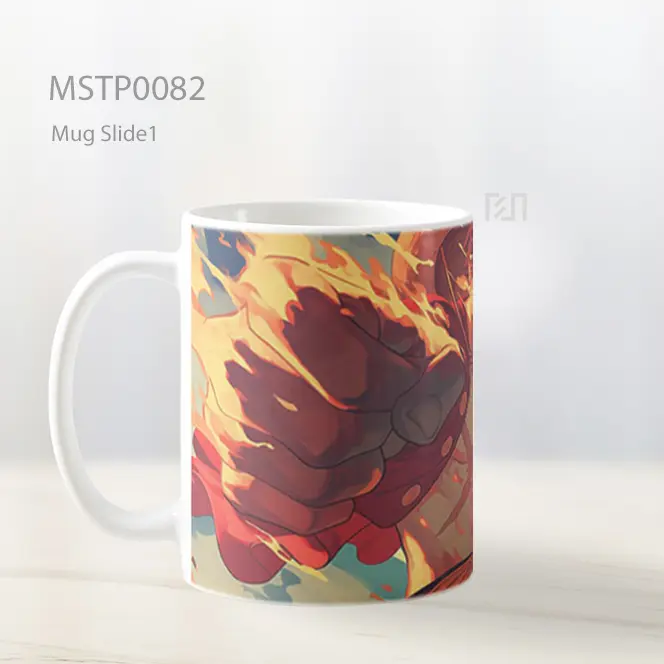 Anime Fire Battle Scene Mug MSTP0082 - All-side / Desain