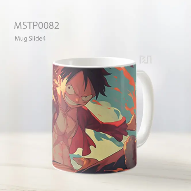 Anime Fire Battle Scene Mug MSTP0082
