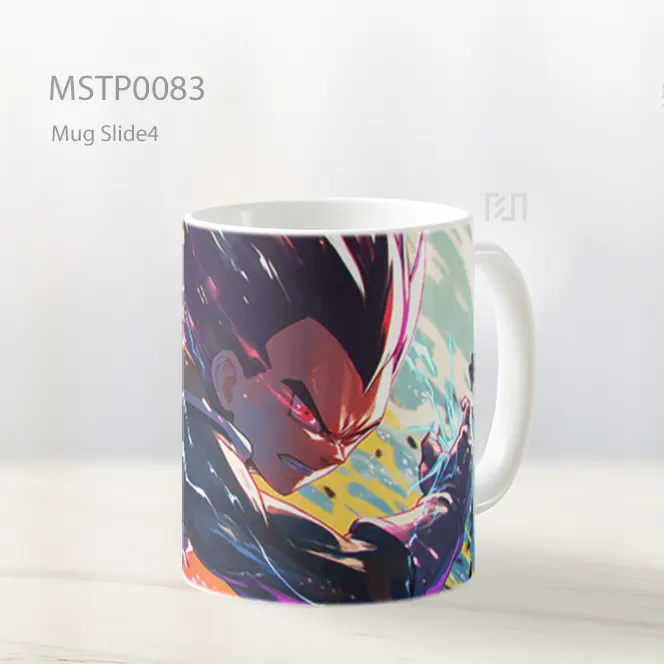 Mug Keramik Premium SNI - Anime Fire Battle Scene Mug MSTP0083