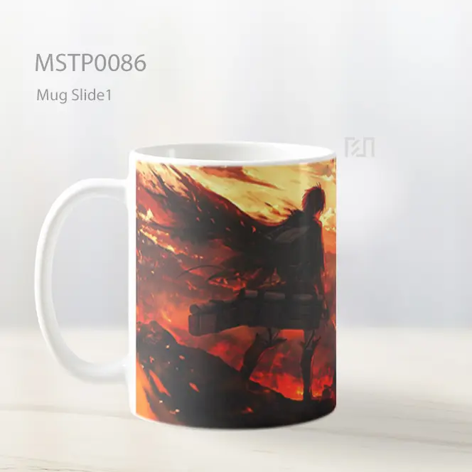 Anime Fire Warrior Scene Mug MSTP0086 - All-side / Desain